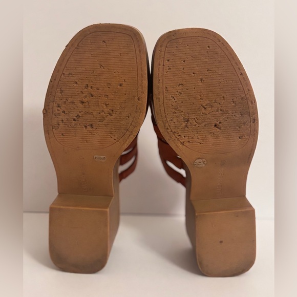 Lucky Brand Women's Brown Multi-Strap Platform Mules size 6.5 - Picture 7 of 7